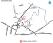 Sobha Palm Court Luxury Location Map